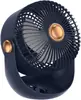 Ventilador de Escritorio Portátil con Base de Gancho y 3 Velocidades Recargable por USB Mini Ventilador de Mesa Ángulo Ajustable Ventilador de Enfriamiento Personal para Hogar Oficina Recámara Dormitorio Viaje Ventilador Circulador de Aire Silencioso