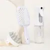 Botella de spray continuo de color atomización ultrafina botella de spray hidratante para belleza peine hueco para cabello liso traje de cepillo de champú de silicona