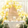 Globos de macarrón de ensueño con una paleta de colores rosa y blanco de alta gama para decoraciones de cumpleaños, decoración de escena para la fiesta del primer cumpleaños, venta al por mayor de globos