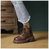Botas Martin de Suela Gruesa de Moda para Mujer 2026 Nuevo Otoño/Invierno Versátiles Estilo Británico Combinar con Faldas Venta Caliente Estilo Callejero Botas de Motociclista