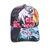 Boné de Baseball de Cabeça Grande Algodão Estampado Digitalmente Boné com Aba Bordado Algodão Chapéu Hip Hop Personalizado Esportivo Golfe para Mulheres