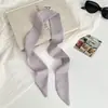 Lenço de Cabeça, Elástico de Cabelo, Fita Cáqui, Cordão de Cabelo, Fita Diagonal Lisa, Lenço Longo de Seda, Lenço de Pescoço, Cinto Multiuso