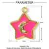 Óleo Dopamina Gota Garrafa de Leite Casa Estrela de Cinco Pontas DIY Titânio Aço Pingente Colar Feminino Amor Aço Inoxidável Joias Pingente