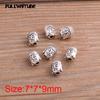 4 cor 7*7*9mm diy liga contas de jóias liga pequeno furo talão conector Buda Senhor contas pulseira frisada