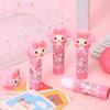 Nuevo Conejo Rosa de Dibujos Animados Barra de Pegamento Sólido Manualidades DIY para Niñas Pegamento Sólido Giratorio Papelería Rosa para Niñas
