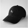 Boné de Baseball Macio com Bordado de Letra Única Unissex Moda Simples Casual Versátil Proteção Solar Chapéu Bico de Pato