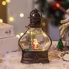 Decoraciones de Navidad y Año Nuevo Linterna de Viento Navideña Hombre Mayor Brillante con LED Luces de Árbol de Navidad Luz Nocturna Regalo de Navidad