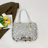 Bolsa Tote Versátil Tendência Nicho Lantejoula Ombro Único Axila para Mulheres Moda Outono 2025 Bolsa Transversal para Mulheres