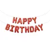 Balões de Filme de Alumínio Decoração Conjunto de Letras Americanas Imitação Feliz Aniversário Versão Slim Decoração de Balão de Folha de Alumínio Suprimentos para Decoração Atacado