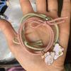 Cuerda de mano de succión magnética de goma Mori para atar el cabello, cuerda para el cabello de red roja para mujer, pulsera para pareja de doble uso, cuerda para el cabello de estudiante
