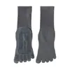 Calcetines de Yoga de Cinco Dedos para Mujer, Dedos Separados, Anti-Olor, Antideslizantes de Silicona, Silenciosos, Calcetines de Cinco Dedos de Media Caña para Pilates Fitness en Interiores