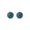 S925 Prata incrustada Jade natural A Goods Blue Water Jade Simple All-Match Atmospheric Ear Holes Brincos femininos Brincos