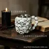 Nuevo producto transfronterizo regalo de Halloween taza retro de calavera 3D vaso de agua de acero inoxidable adorno de decoración del hogar regalo