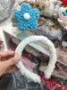 Tiara Estilo Celebridade com Flor 3D de Mola, Presilha para Lavar o Rosto, Acessório de Cabelo Estilo Coreano, Peça Única para Dropshipping