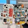 Funda para teléfono Moon Snoopy Apple 15Pro Max Funda protectora de dibujos animados para iPhone12/14Pro 11 Suave resistente a caídas