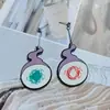 Comercio Exterior Más Vendido Creativo Acrílico Animación Periférico Joyería Versátil Accesible Lujo Exquisito Círculo Pendientes Sencillo