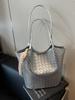 Bolso Casual de Gran Capacidad para Viajes Diarios para Mujer 2026 Nueva Moda Bolso de Hombro Versátil Bolso Tote Tejido a Mano