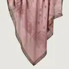 Suministro exclusivo transfronterizo: Pañuelo Vintage con Hilo Dorado para Mujer, Bufanda de Algodón Jacquard Estilo Malasio, Pañuelo Cuadrado Estilo Étnico