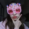 Óculos de Festa de Aniversário Transfronteiriços Adereços para Fotos Óculos de Sol Feliz Aniversário Bolo Balões Velas Fabricante de Óculos Atacado