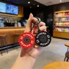 Llavero Colgante Mini Mancuerna de Fitness Creativo Pareja Coche Bolsa Llavero Deportivo Colgante Pequeño Venta al por Mayor
