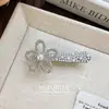 Pasador de Pelo de Flor de Perla Exquisita Dongdaemun Coreano Nicho Dulce Elegante Pin de Pato Pin Lateral para Cabello Roto Accesorios para el Cabello para Mujeres