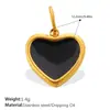 Moda Europea y Americana Estilo Vacaciones de Verano Concha Corazón Multi-elemento Colgante DIY Chapado en Oro de 18K Versátil Accesorios Dopamina
