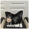 Bolso Tote de Moda Rayado de Colores para Mujer, Bolso Sencillo y Ligero para Mujer, Adecuado para la Escuela y el Trayecto Diario, Bolso de Hombro Elegante y Versátil, Bolso de Hombro
