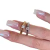 Anillo de Satén de Grano Recto Estilo Europeo Antiguo Romano para Mujer, Modelo de Exportación, Simple y Minimalista, Exquisito Anillo Abierto para Uso Diario