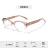 Montura de gafas cat-eye para niños niñas tr90 montura de gelatina gafas anti-luz azul protección ocular patilla de silicona lentes transparentes venta al por mayor