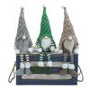 Novos Itens de Decoração de Natal Transfronteiriços: Boneca Sem Rosto de Pernas Longas Tricotada, Gnomo, Figura de Gnomo de Limpeza, Decoração de Mesa