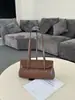 Bolso de Mano Retro Nuevo de Cuero Genuino con Solapa Bolso Cruzado de Alto Nivel de Hombro Único Bolso Tote de Axila Versátil de Moda