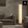 Novo abajur de chão em madeira maciça estilo chinês novo, estilo wabi-sabi japonês, com tecido estrangeiro de alta voltagem, espectro completo, inspirado em Zen, retrô americano, adequado para pousadas