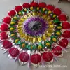 Coroas Brilhantes de 1,8m, Coroas com Bolas de Confete, Coroas de Papel Brilhantes, Corações de Flores, Corações de Coroa de 2m, Suprimentos para Funeral