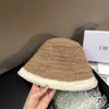 Sombrero tipo cubo de lana cálido para otoño e invierno para mujeres con cara pequeña, sombrero tipo cuenca liso para viajes al aire libre, sombrero de pescador plegable