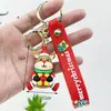 Llavero Navideño Transfronterizo Colgante Caja Sorpresa Papá Noel Muñeco de Nieve Árbol de Navidad Llavero Navideño Colgante Pequeño