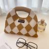 Nuevo Estilo K de Bolso de Bolitas de Celebridad de Internet Bolso Tejido Bolso de Mano Tejido Ins Bolso de Mano para Mujer Bolso de Mano de Moda de Gama Alta