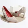 Tacones de Plataforma Impermeables para Mujer, Suelas Rojas Sexys, Elegantes y Cómodos, Zapatos Versátiles de Punta Fina para Mujeres Profesionales, Impresionantes Zapatos para Viajar al Trabajo para Mujer
