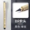 Bolígrafo de Punta Fina Boratu 0.5mm Específico para Exámenes Estudiantiles Secado Rápido Negro Flujo Continuo de Tinta Transfronterizo Bolígrafo para Contornear de Gran Capacidad
