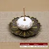 Base de Queimador de Incenso Cerâmico, Bandeja Suporte para Incenso, Queimador de Aromaterapia, Ornamento Zen, Suporte para Incenso de Sândalo, Uso Duplo Atacado