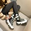 Botas de nieve para mujer, invierno 2023, nuevas, con forro polar, gruesas, de algodón, estilo noreste, para todo tipo de combinaciones, con suela gruesa y caña alta, deportivas para papá