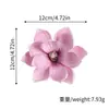 Flores de Magnolia Artificiales para Decoración del Hogar, Accesorios de Fotografía, Bodas al Aire Libre, Flores de Magnolia Eva con Tacto Realista