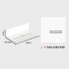 Tablero Perforado Escritorio Mesa de Estudio en Casa Escritorio Dormitorio Partición de Almacenamiento Vertical Mesa Estante Accesorios Gratis Shihua