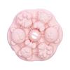 Urso de Silicone Sorvete com Tampa Forma de Gelatina Comida de Bebê Bolo Cozido no Vapor Forma de Silicone Gelatina Creme Forma de Bloco de Gelo