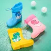 Botas de Lluvia para Niños Nuevas Dibujos Animados Lindas Niño Bebé Botas de Lluvia Niña Estudiante Niños Pequeños Zapatos de Agua Zapatos de Goma Impermeables