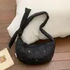Bolsa Casual de Nylon y Algodón de Nicho para Mujer 2026 Nueva Versátil Bolso Cruzado Súper Popular de Hombro Único Debajo de la Axila Bolso Croissant