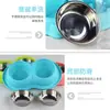 Tigela de Aço Inoxidável para Pet, Dispensador Automático de Água, Comedouro para Cachorro, Tigela para Gato, Tigela de Ração para Cachorro, Ventosa Anti-Engasgo