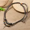 Collar Cruzado Nuevo Transfronterizo Europeo y Americano Accesorios para Ropa de Aleación de Multi-Capa con Perlas Cuero para Mujer Joyería Exquisita de Lujo Ligero