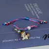 Pulsera de gato de la suerte de cerámica estilo chino pulsera de gatito joyería de este año joyería de arte escénico ajustable venta al por mayor