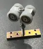 Tela de Hotel 360 Graus Rotativa Resistente Universal Dobrável Porta de Correr Trilho Suspenso com Rodízios Acessórios para Porta de Correr
