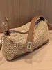 Bolso Estilo Casual y Relajado 2026 Nuevo Verano Vacaciones en la Costa Bolso de Paja Hombro Único Gran Capacidad Bolso de Playa Tejido